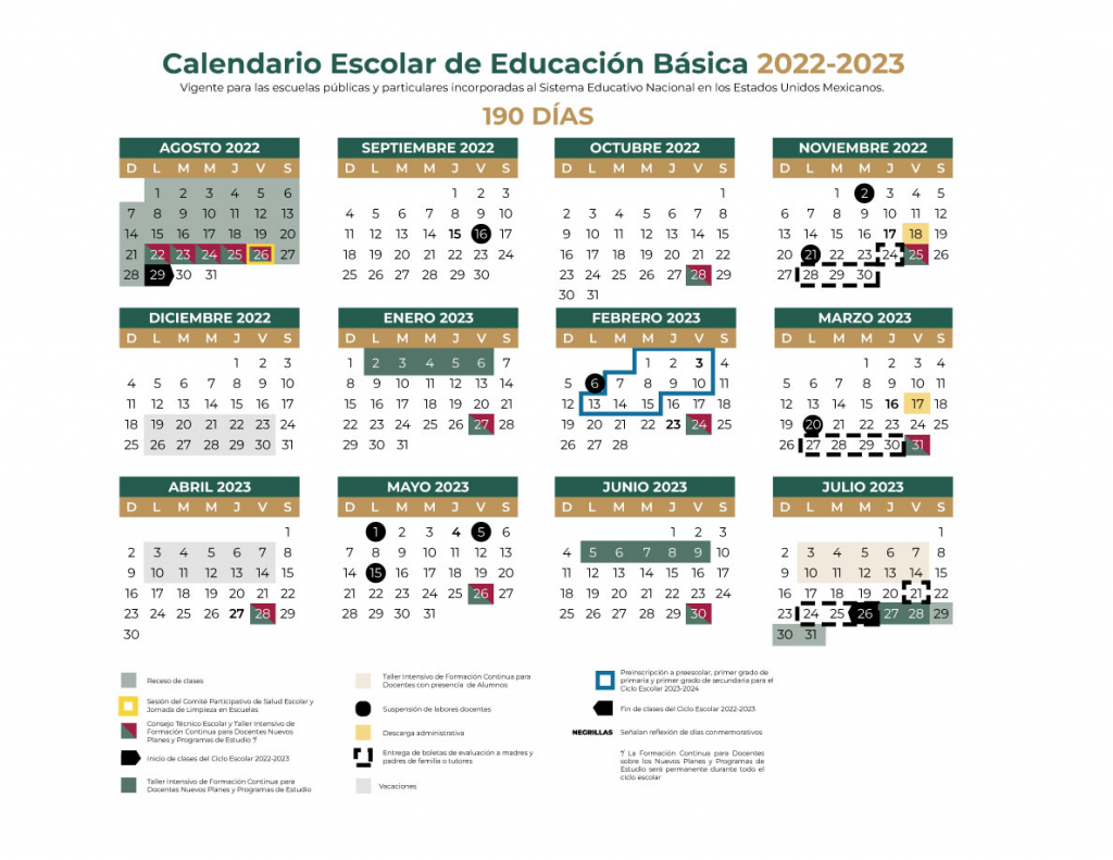 Buzón Córdoba Publica SEP calendario escolar 20222023 de Educación